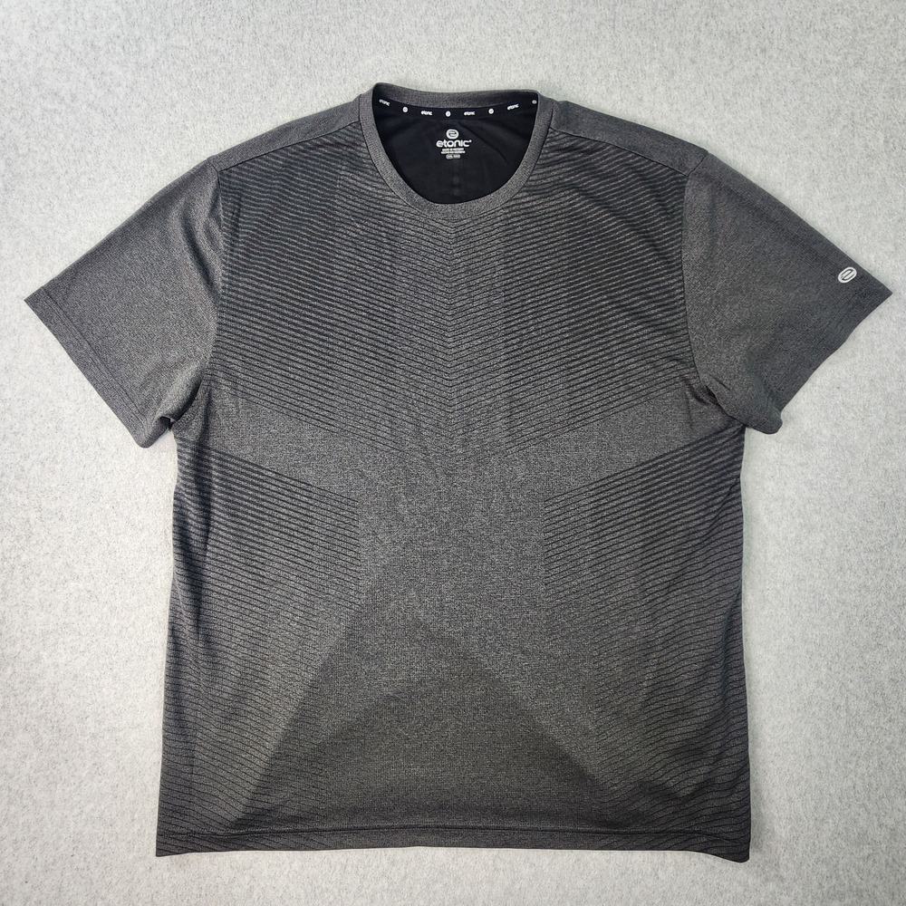 Etonic Performance‎ T-Shirt Mens Size 2XL Dark Gray Tee Pullover Athleticwear